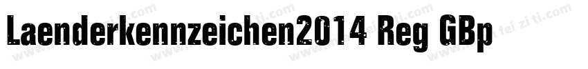 Laenderkennzeichen2014 Reg GBpc EUC字体转换